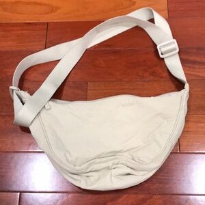 Minimalist Cream Crossbody Sling Bag